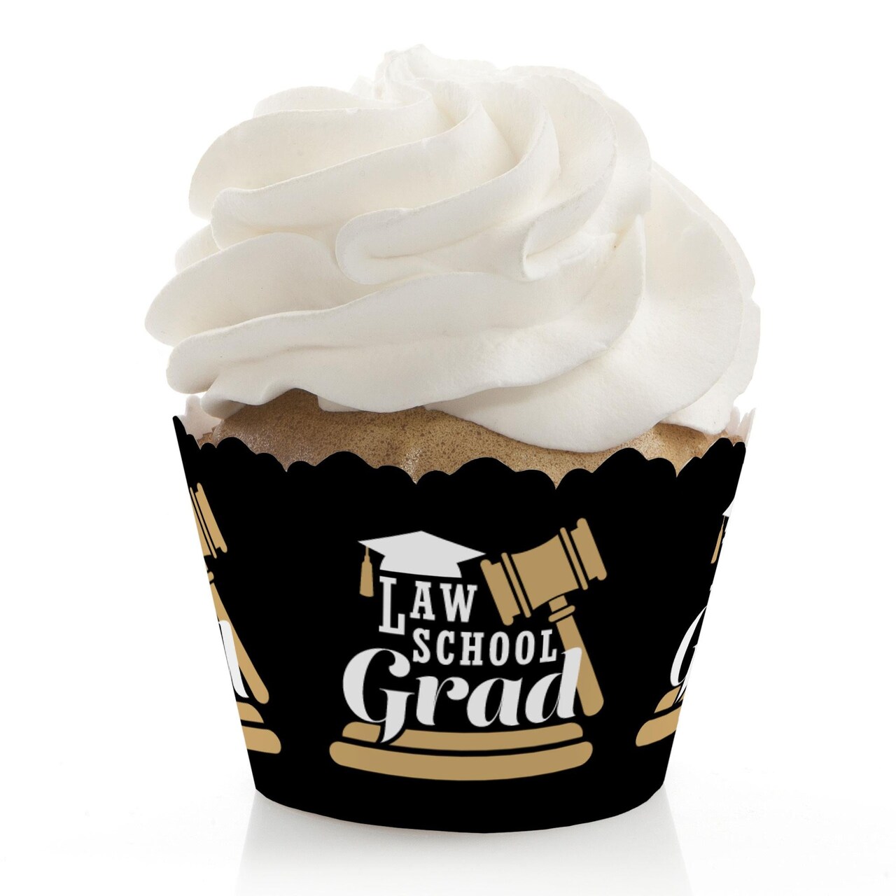 Big Dot of Happiness Law School Grad - Future Lawyer Graduation Party Decorations - Party Cupcake Wrappers - Set of 12